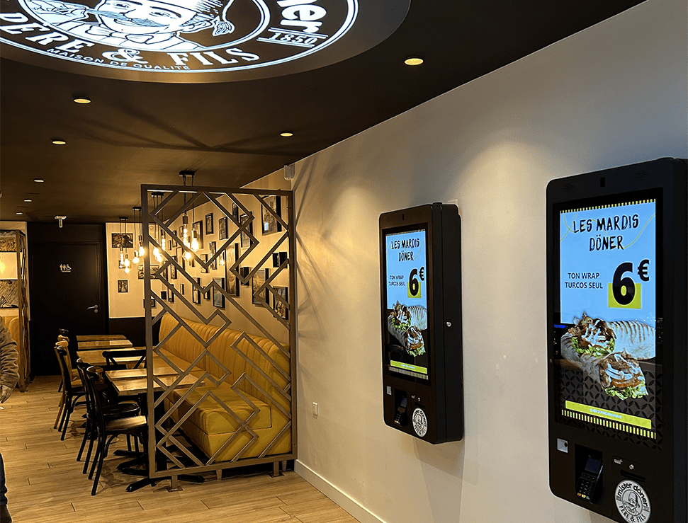 Borne de commande a distance avec gestion systeme monetique tpe